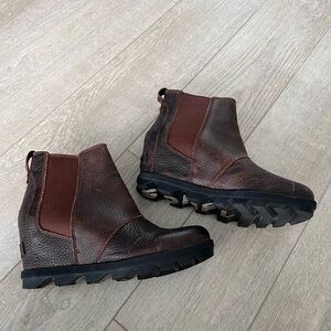 SOREL Ankle Boots Joan Of Artic Wedge Size 7.5